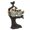 vertical, variant on Exquisites Owl Ornament with Water Transfer Detailing Resins Owl Perching On Tree Branch Sculpture for Home Display
