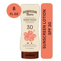 Pack of 2 Hawaiian Tropic Sheer Touch Ultra Radiance Sunscreen Lotion SPF 30 With Island Inspired Botanicals, 8 fl oz (Package May Vary)