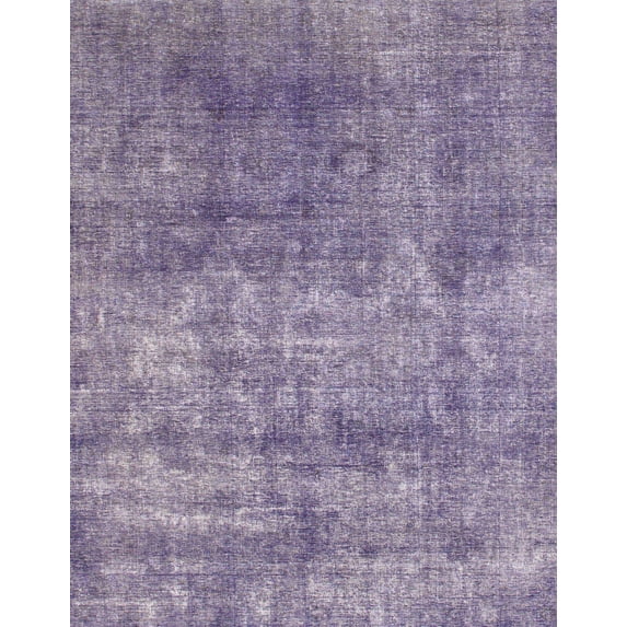 Ahgly Company Indoor Rectangle Abstract Purple Abstract Area Rugs, 2' x 5'