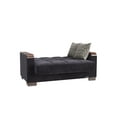 thumbnail image 6 of Ottomanson Origins X Sleeper Loveseat, Black Microfiber Fabric, 6 of 8