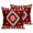 Red, variant on Throw Pillow Covers 18x18 Inch Set of 2 Red Tribal Geometric Decorative Pillows Cushion Case Soft Square Pillowcases Bohemian Vintage Native Abstract Throw Pillows for Couch Sofa Bed Chair Decor