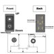thumbnail image 4 of Universal 6pin 12-24v Car Electric Window Switch Button Auto Power Controller, 4 of 5