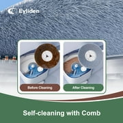 Eyliden Cordless Spin Mop and Bucket System with Pedal for Hardwood Floor, Electric Power Mop, 4 Pads