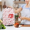 thumbnail image 3 of HELLHERO Heart and Rose Pattern Protective 15.94"H x 9.45"L x 7.28"W Food Processor Cover Reusable Cover Coffee Machine Dust Cover for Home Kitchen Indoor, 3 of 6