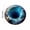 Blue, variant on Linnome Round Area Rug Crystal Velvet Non Slip Floor Mat Vortex Cave Illusion for Bedroom Living Room 24in