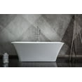 thumbnail image 4 of Lexora LD901159A1C0000 59 in. Vinter Freestanding Bathtub with Chrome Drain, Acrylic - White, 4 of 5