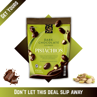 LAMONTAGNE Milk Chocolate Covered Sea Salt Pistachios with Pink