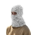 thumbnail image 5 of Unique Bargains 1 Pc Warm Face Mask Knitting Balaclava for Cycling Gray White, 5 of 6