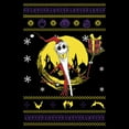 thumbnail image 2 of Men's The Nightmare Before Christmas Santa Jack Ugly Christmas Sweater Print  Graphic T-Shirt, 2 of 5