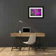 thumbnail image 3 of Millet, Karyn 14x11 Black Ornate Wood Framed with Double Matting Museum Art Print Titled - Magenta Bloom, 3 of 4