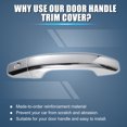 thumbnail image 7 of Unique Bargains 1 Set Exterior Door Handle Cover Replacement Fit for Chevy Silverado 1500 2014-2017, 7 of 7
