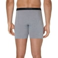thumbnail image 5 of Hanes Men’s Boxer Brief Underwear Pack, Cotton Stretch, Assorted, 6-Pack, 5 of 10