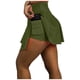 thumbnail image 2 of FALDA SHORT DEPORTIVA MUJER PARA TENIS, YOGA, FIT, GOLF, GYM, GIMNASIA, ATLETISMO, SENDERISMO, ACTIVIDADES AL AIRE LIBRE CON BOLSO INTEGRADO 2 EN 1 COLOR VERDE MILITAR, 2 of 4