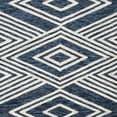 thumbnail image 3 of SAFAVIEH Micro-Loop Glenda Geometric Aztec Wool Area Rug, Navy/Ivory, 8' x 10', 3 of 4
