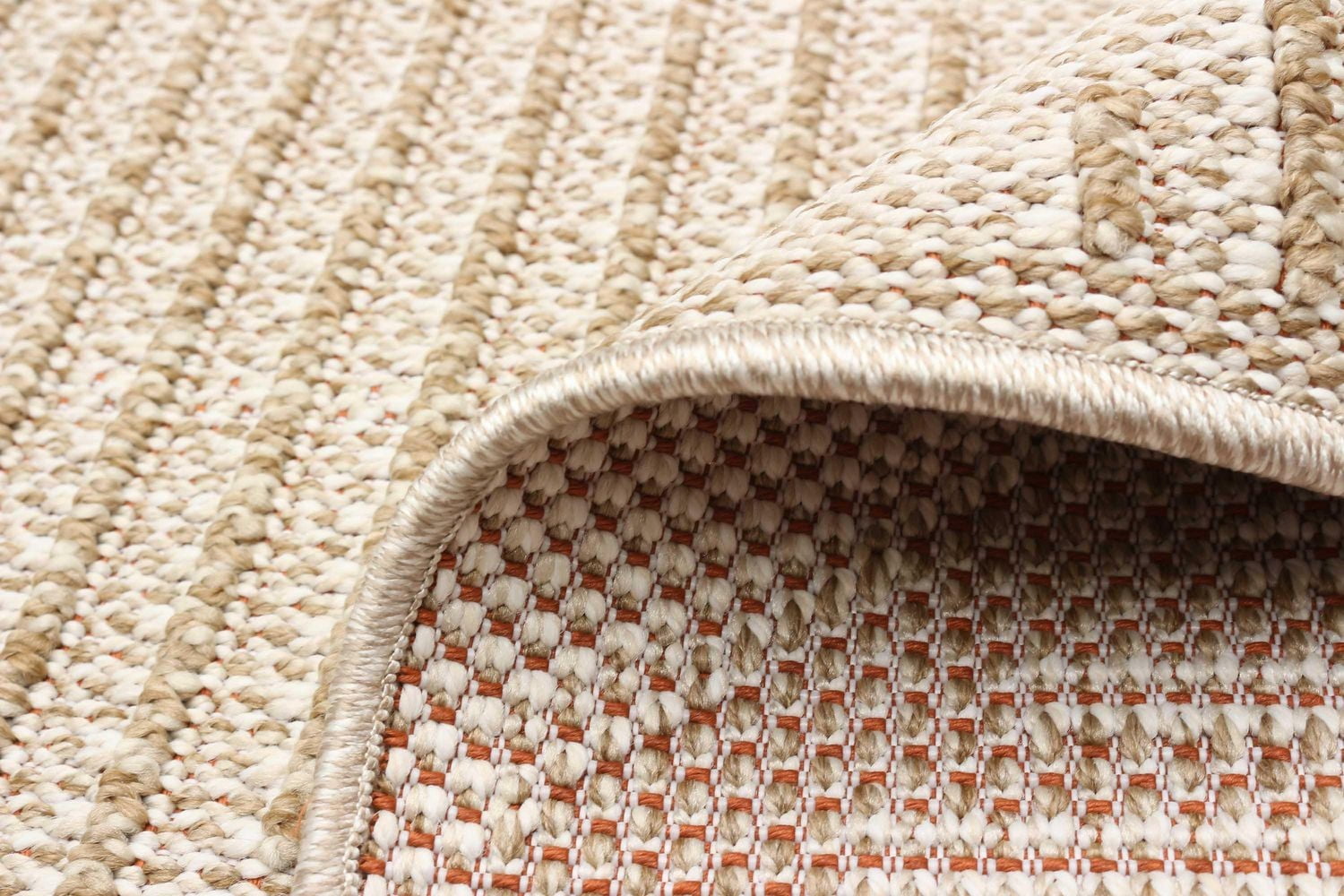 ECARPET Jute Style Area Rug for Bedroom, Living Room, Dining Room Tosca Collection