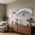 thumbnail image 2 of Large White Trees of Life Canvas Wall Art, Creative Trees Decor Painting Canvas Print for Living Room, Bedroom, Office Decorations, Gifts for Men, 2 of 7