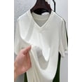 thumbnail image 3 of T-SHIRT en Bambou Mélangé à Col en V, 3 of 3