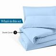 thumbnail image 7 of 900 TC 100% Egyptian Cotton Duvet Cover Zipper Closur Ultra Soft Durable and Fade Resistant Color Light-blue Solid size Full/Queen, 7 of 7