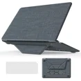 thumbnail image 1 of Compatible for MacBook Air 13 inch Case 2018-2021 M1 A2337 A2179 A1932 with Retina Display, Fabric Textured Hard Shell with Foldable Kickstand & Keyboard Cover for MacBook Air 13'' Case, 1 of 7