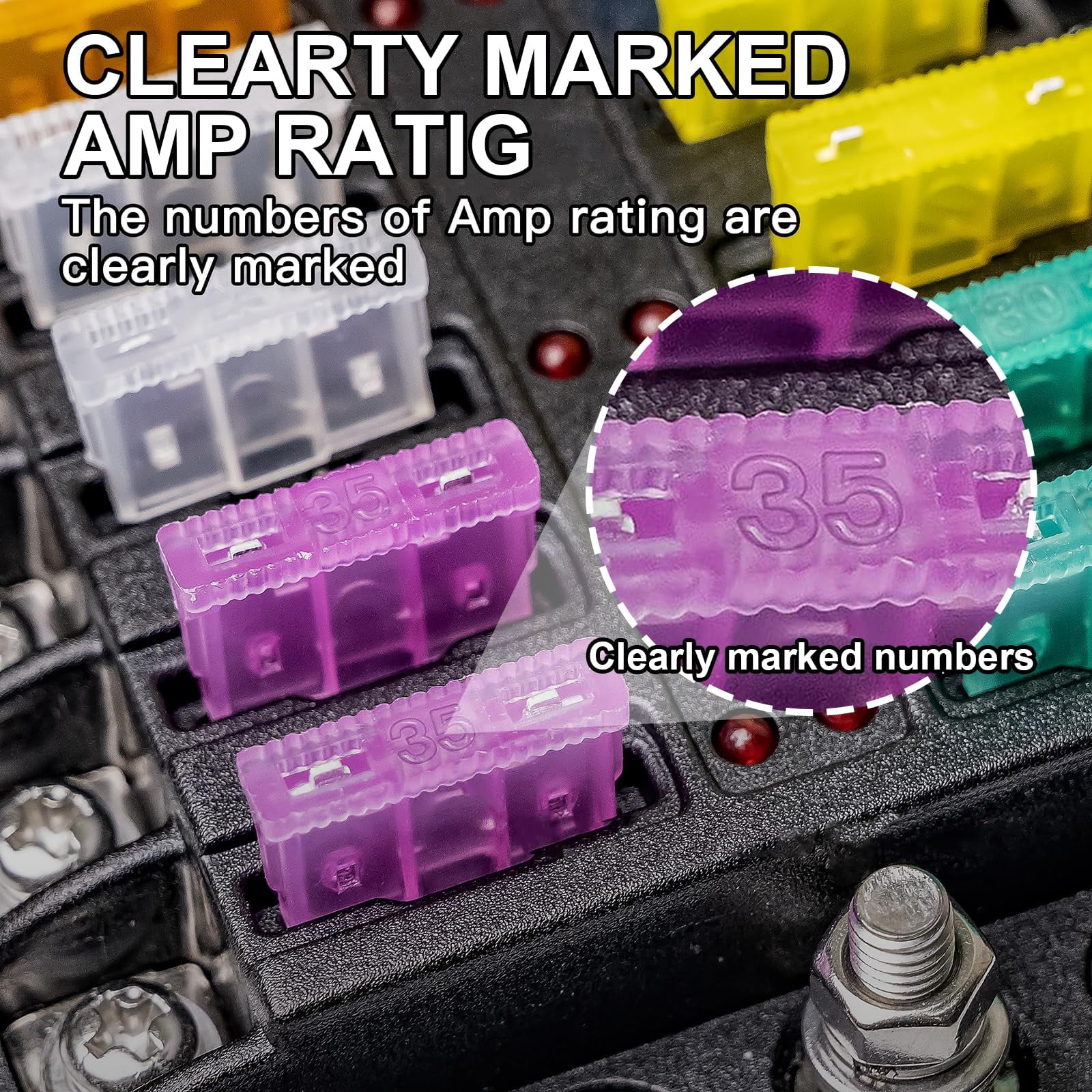 1200PCS Car Fuses Assortment Kit, Mini Blade Fuses Automotive for Car RV Truck Marine Motorcycle Auto Accessories