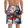 thumbnail image 3 of Harley Quinn Mens Swim Trunks Quick Dry Board Shorts With Mesh Lining, Beach Shorts Swimwear Bathing Suits, 3 of 7