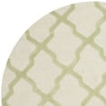 thumbnail image 4 of SAFAVIEH Cambridge Liam Geometric Wool Area Rug, Ivory/Light Green, 8' x 8' Round, 4 of 6