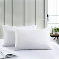thumbnail image 4 of Un par de fundas de almohada blancas, fundas de almohada cepilladas de color sólido, fundas de almohada de ropa de cama lisas, 60*60cm JAMW Sencillez, 4 of 5