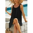 thumbnail image 7 of DAKIMOE Summer Beach Dress for Women Bikini Swimsuit Cover Ups Casual Vacation Short Halter Dresses Bathing suits Coverups Beachwear, Black, M, 7 of 7