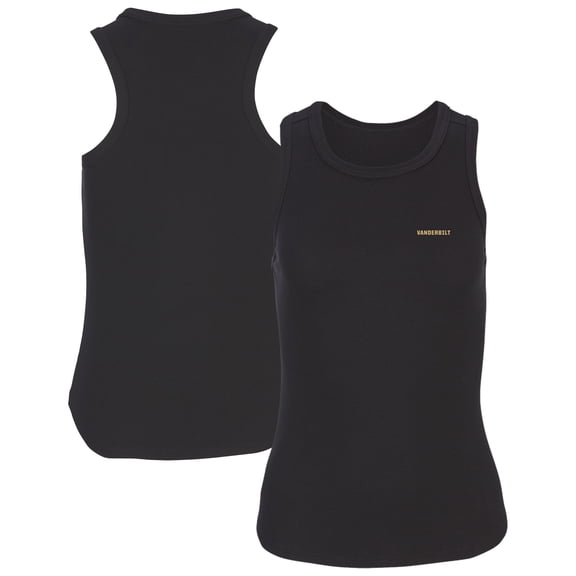Women's Black Vanderbilt Commodores Adrienne Tank Top