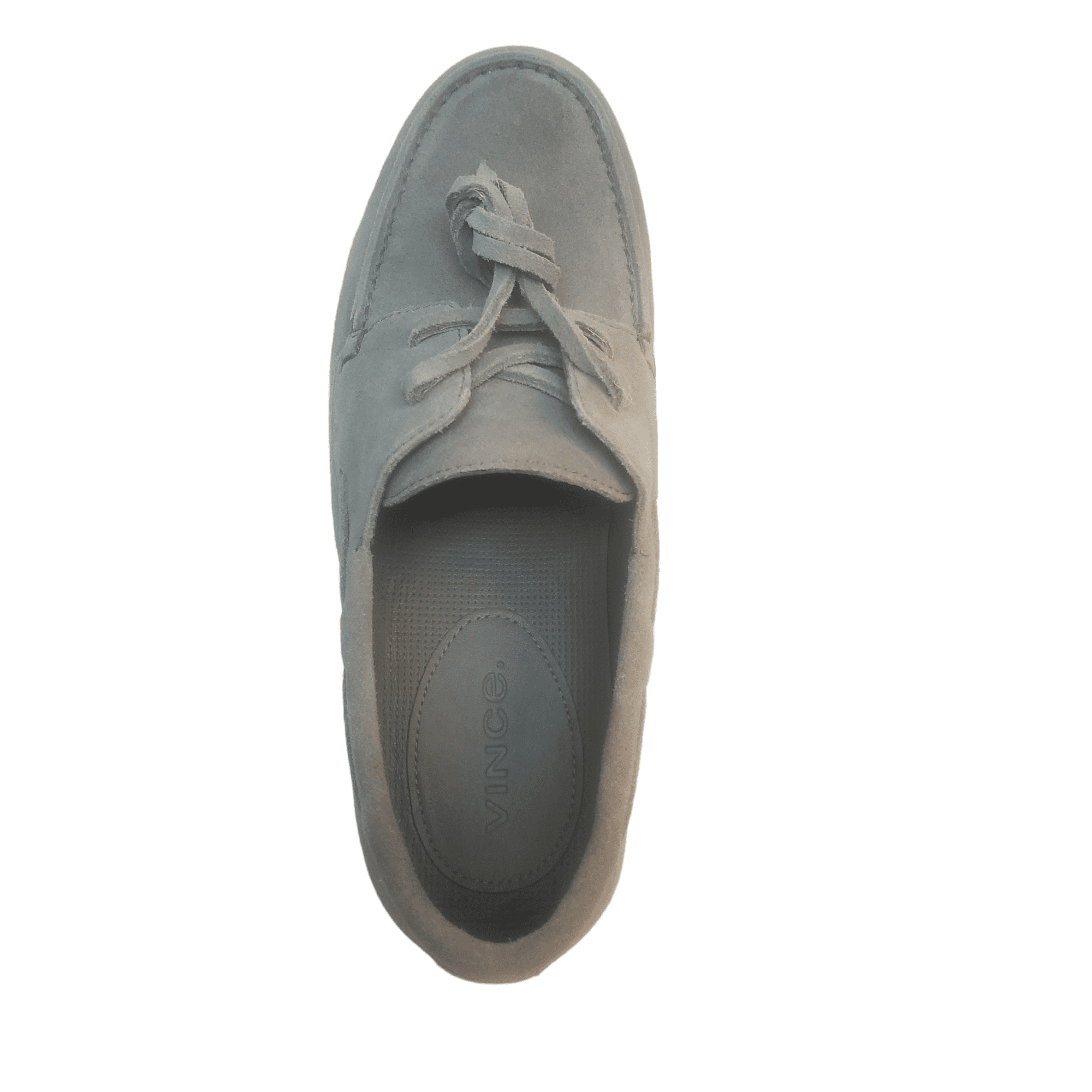 Vince. || Salerno Suede Loafer Sneaker Boat Shoe Gray Aurélien | Light Grey Suede Boat Loafer main image 3