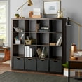 Better Homes & Gardens 16Cube Storage Organizer, Espresso