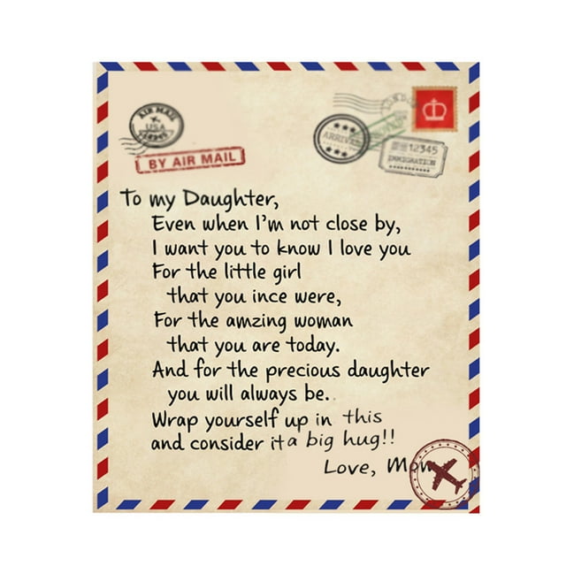 Cqxid Blanket Under $30 Comfortable Wrap Blanket Perfect Letter Blanket A Gift For Family Friends Lovers