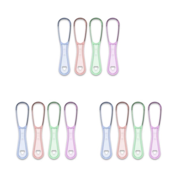 Limpiadores de lengua Qarigey para adultos herramienta de cuidado bucal cepillo de higiene doble cara Azul claro