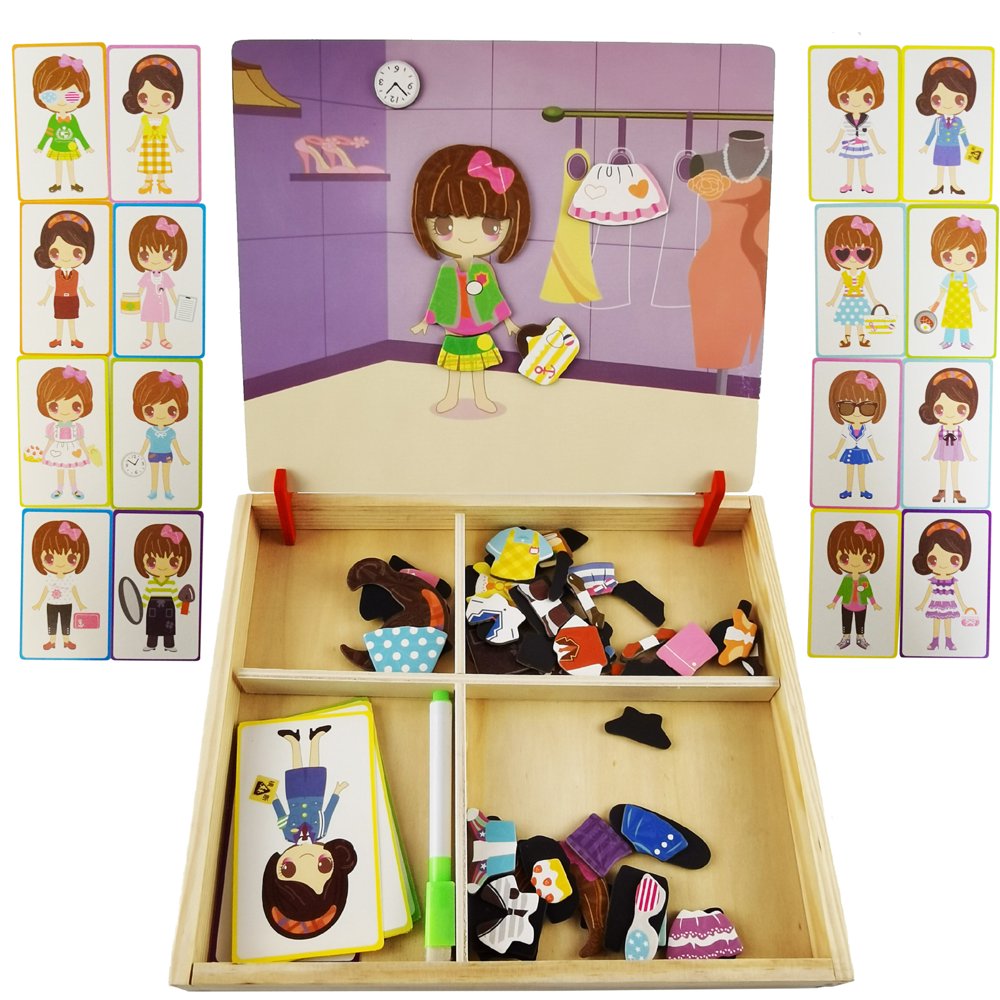 veZve Kids Jigsaw Dress Up Puzzle Set Board Drawing Toy for