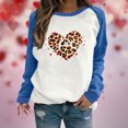 thumbnail image 2 of WXLWZYWL Trendy Sweatshirts For Women 2023 Women Long Sleeves Casual Valentine'S Day Printing Round Neck Sweatshirt Crewneck Pullover Tunic Tops, 2 of 5