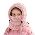 thumbnail image 2 of hengsof Kids Winter plush Hat,Warm Ski Face Mask Windproof Adjustable Full Cover Neck Warmer for Boys Girls 3-16Y, 2 of 6