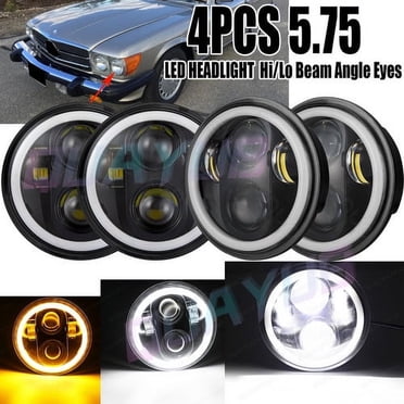 4pcs 5.75" 5-3/4 inch Round LED Headlights Hi-Lo for Ford Galaxie 500 1962-1974