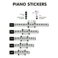 thumbnail image 5 of UDIYO 37/49/54/61/88 Key Transparent Detachable Music Decal Piano Keyboard Sticker, 5 of 5