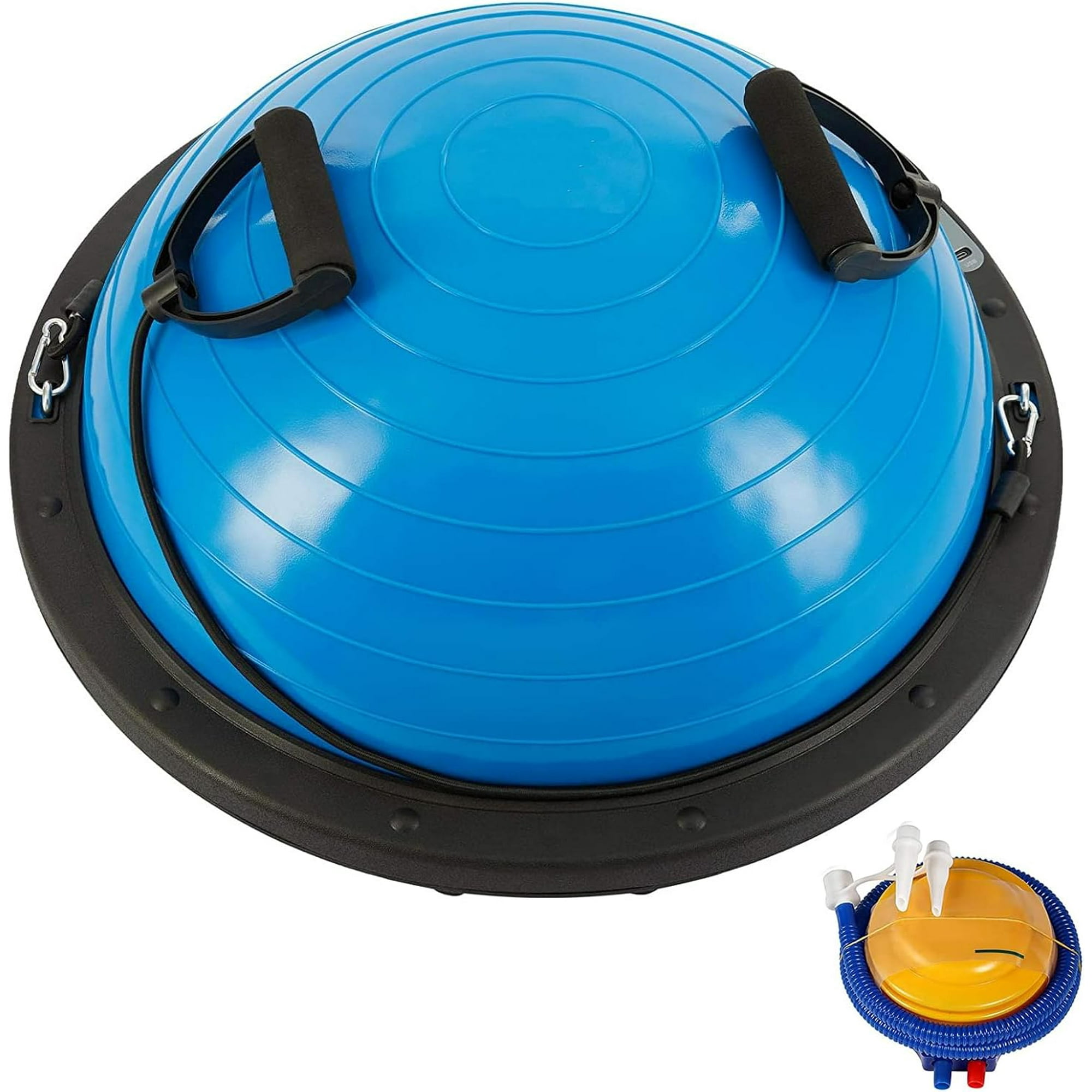 Stanz (TM) Half Ball Balance Trainer with Straps Yoga Balance Ball