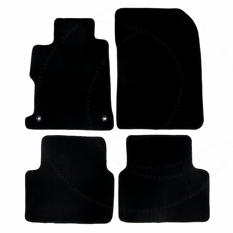 Carsio Black Rubber Tailored Car Floor Mats To fit Honda Civic 2008 to 2012 3mm 4pc Set