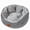 Gray, variant on Yajisi Washable Suede Calming Pet Bed for Small Dogs and Cats, Semi-Enclosed Indoor Dog Bed with Non-Slip Bottom, Orthopedic Memory Foam Cushion, Gray, Small, 19.6 inches / 50 cm