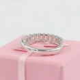 thumbnail image 3 of 2Ct Emerald Cut Lab Created Diamond Eternity Wedding Band Ring 14K White Gold Plated, 3 of 3