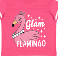 thumbnail image 4 of Inktastic Glam Pink Flamingo with Pearls Girls Toddler T-Shirt, 4 of 5