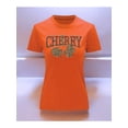 thumbnail image 1 of Playera Blusa Cherry Cerezas Animal Print Color Anaranjado Talla Mediana Marca Emil SaEs, 1 of 4