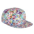 thumbnail image 2 of Goofa Colorful Watercolor Dots Printed Men's Baseball Cap,Straight Brim Hat,Golf Dad Hat,Versatile Style,Sun Protection Cap,Travel Hat, 2 of 9