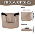 thumbnail image 2 of Haosy Bronze Brown Golf Mallet Putter Cover Strong Magnetic Leather Golf Club Headcover Closure, 2 of 7