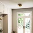 thumbnail image 3 of Avec 12 in. 1-Light Brushed Gold Luxe Flush Mount, 3 of 11