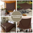thumbnail image 6 of Brown Pure Color Tapestry for Bedroom Wall Hanging Tapestry, Aesthetics Contemporary Luxury Ceiling Backdrop Tapestries Poster Blanket Wall Decor for Teens Room Living Room Dorm 51" x 59", 6 of 8