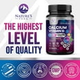 thumbnail image 4 of Calcium 1200 mg Per Serving with Vitamin D3 - Bone Health Supplement, Vitamin D & Calcium Supplements for Women & Men - Bone, Teeth & Immune Support, Nature's Calcium Pills, Bottled USA - 60 Tablets, 4 of 9