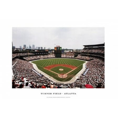 - Turner Field Atlanta Poster Print by Ira Rosen (19 x 13)